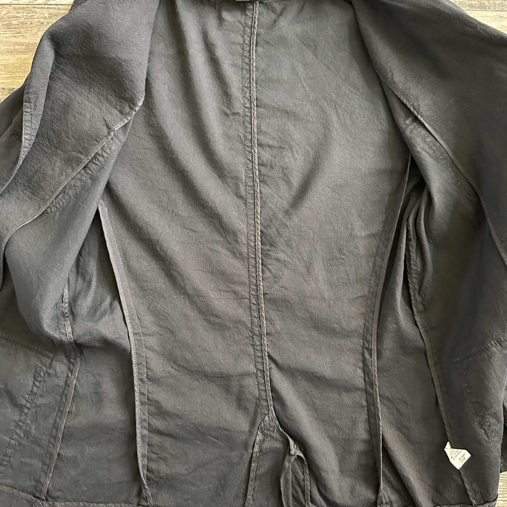 Theory Jacket Black Button Up Size 8 - image 7